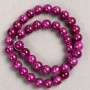 Beads on Fishing Line - Tinted Quartz (standalone acrylic) Crimson smooth sphere, diameter 10.5 mm ±, length 40 cm ±