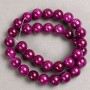 Gems on a Thread Burgundy Acrylic Quartz Beads on Thread (single) round bead, diameter 12.5mm±, length 40cm±