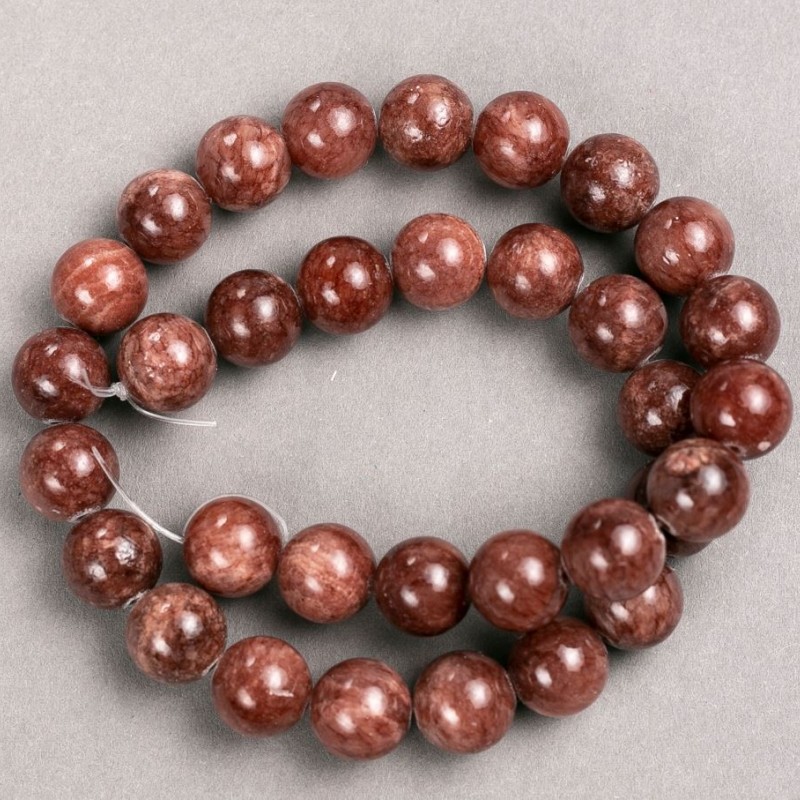 Celestite Beads (Acrylic, on Thread) Smooth Round Beads, 12.5 mm ±, 39 cm length