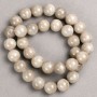 Beads on Thread Tarnished Quartz (plastic bead) round bead, diameter 12.5mm ±, cord length 40cm ±