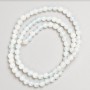 Moonstone Beads on Thread, (Synthetic Opalite), 4 mm diameter, 37 cm length