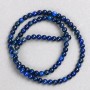 Lapis Lazuli Beads on Thread, Smooth Round 4mm, 38cm+ length
