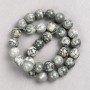 Oceanic Gray Jasper Beads on Thread, Smooth Round 12mm, 38cm+ Length