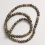 Jasper Beads on a Wire Natural Stone Dragon Blood Jasper Smooth Round Beads, 4.5 mm ± diameter, 40± cm length