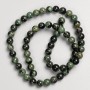 Ocean Jasper Beads on Fishing Line Smooth Round Bead, diameter 6.5 mm ±, length 39 cm ±