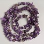 Amethyst Beads on Thread Natural Stone Crackle 13x5-5x3 mm (±), 80 cm length