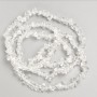 Beads on thread Natural stone Rock crystal bead fragment d 13x4-6x3mm(+-), thread length 82cm+