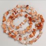 Carnelian Beads on Thread - Nugget Shape, Natural Stone, 12x7-7x3 mm (±), length 80 cm+