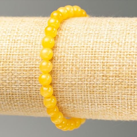 Elastic Bracelet Citrine (artificial acrylic) Ø 6.5 mm±, length 18 cm±