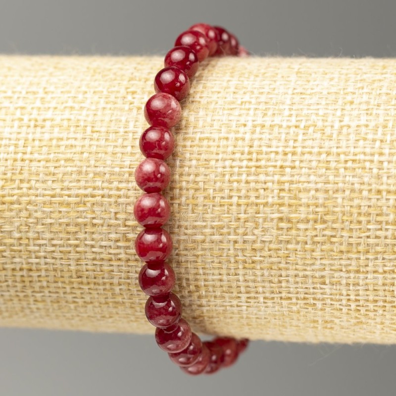 Stretch Bracelet Turquoise (imitation acrylic) smooth bead, diameter 6.5 mm±, length 18 cm±