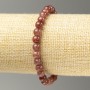 Elastic Bracelet with Selenite Imitation (Acrylic) Smooth Beads, 6.5 mm diameter, 18 cm length