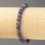Elastic bracelet Iolith (imitation acrylic) smooth bead d 6.5mm +-, length 18cm+-