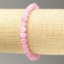 Stretch Bracelet Strawberry Quartz (artificial acrylic) smooth bead d 6.5 mm±, length 18 cm±