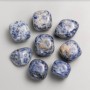 Sodolite natural stone cabochon 21x17mm (+-) packaged 100g