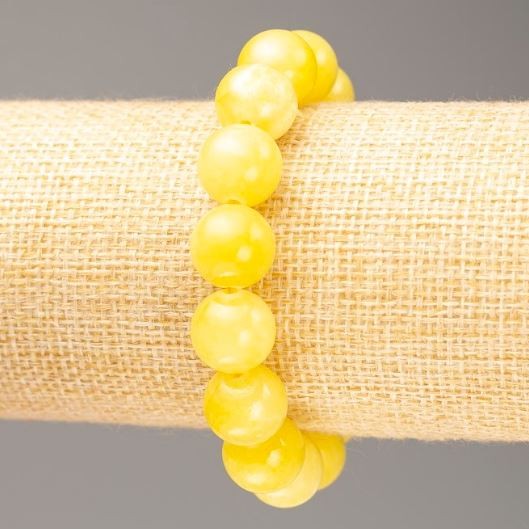 Elastic Bracelet Citrine (artificial acrylic), diameter 12.5 mm ±, length 18 cm ±
