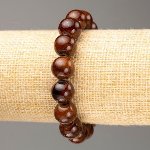 Elastic Bracelet Tiger's Eye (artificial acrylic beads), diameter 12.5 mm±, length 18 cm±