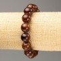 Elastic Bracelet Tiger's Eye (artificial acrylic beads), diameter 12.5 mm±, length 18 cm±