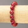 Bracelet on elastic with Synthetic Tourmaline (artificial acrylic beads), diameter 12.5 mm±, length 18 cm±