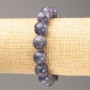 Elastic Bead Bracelet with Amethyst (synthetic acrylic) Smooth round beads, 12.5 mm diameter, length 18 cm