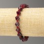 Elastic Bracelet with Faceted Tourmaline Beads, 8x8 mm, 18 cm length