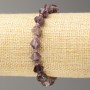 Elastic Bracelet with Tourmaline, Faceted Bicone Beads, diameter 8×8 mm ±, length 18 cm +