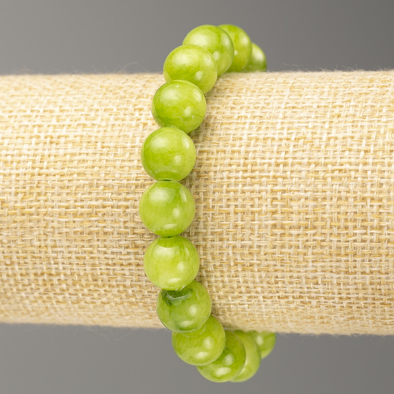 Elastic Bracelet with Onyx Imitation (acrylic beads) smooth bead, diameter 10mm +-, length 18cm+