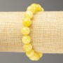 Elastic Citrine Beaded Bracelet (Plastic/ Acrylic) Smooth Bead, 10mm diameter, length 18cm ±