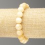 Elastic Bracelet Imitation Pearl Balamut (artificial acrylic) smooth bead, diameter 10mm +-, length 18cm+