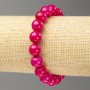 Elastic Turquoise Bracelet (Artificial Turmaline) Smooth Beads, 10mm diameter ±, length 18cm