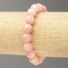 Strawberry Quartz Stretch Bracelet (artificial acrylic) smooth beads, diameter 10mm +-, length 18cm+
