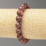 Elastic Bracelet Celestite-Imitation (Acrylic) Smooth Bead, 10mm diameter ±, Length 18cm±