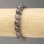 Bracelet Labradorite on elastic (artificial acrylic) smooth bead, diameter 10mm ±, length 18cm±