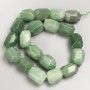 Jade Beads on Thread, Faceted Natural Jade Nuggets, 15x20 mm, approx. 39 in