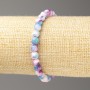 Bracelet Oceanic Jade (Artificial Acrylic) 6mm beads, diameter 6mm, length 18cm, smooth round beads on elastic