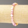 Bracelet Oceanic Jade (Imitation Jade) Acrylic Beads, 6mm diameter, length 18cm, smooth round beads on elastic
