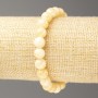 Bracelet Pearlized Muddle (artificial acrylic beads), diameter 8mm +-, length 7.1 in +- smooth bead on elastic