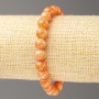 Bracelet Orange Coral (plastic acrylic beads), diameter 8mm ±, length 7.1in ±, smooth beads on elastic