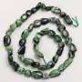 Zoisite Beads on Thread, Tumbled, d 7×9mm+, length 39cm+