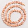 Selenite Beads on Thread, Natural Stone, Smooth Sphere 6mm Ø, Length 39cm ±