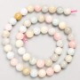 Morganite Beads on Thread - Natural Stone, Smooth Round Bead 8.5 mm, 40 cm Length