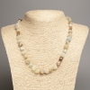 Amazonite Beads (Tumbled) with Diameter 5×8-9 mm ±, Necklace Length 50 cm ±