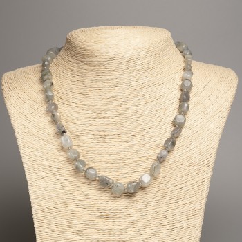 Labradorite Faceted Beads Necklace, 5x8-10 mm, 50 cm length