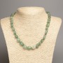Jade Beads (Carved) Necklace, diameter 5x8-10mm, length 50cm