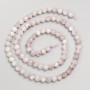 Kunzite Beads, Faceted Round Beads on Thread, 4.5-5+ mm diameter, 38 cm+ length