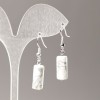 Earrings Made of Natural Kaholung Stone 17x7.5mm+