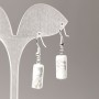 Earrings Made of Natural Kaholung Stone 17x7.5mm+
