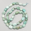 Amazonite Beads, faceted on thread, 10x8 mm, length 40 cm