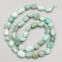 Amazonite Beads, faceted on thread, 10x8 mm, length 40 cm