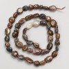 Petersite Beads Tumbled on String, 6x8 mm diameter, 40 cm length