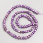 Phosphosiderite Beads, Faceted Cube-shaped, on Thread, 4–5 mm, 38 cm length